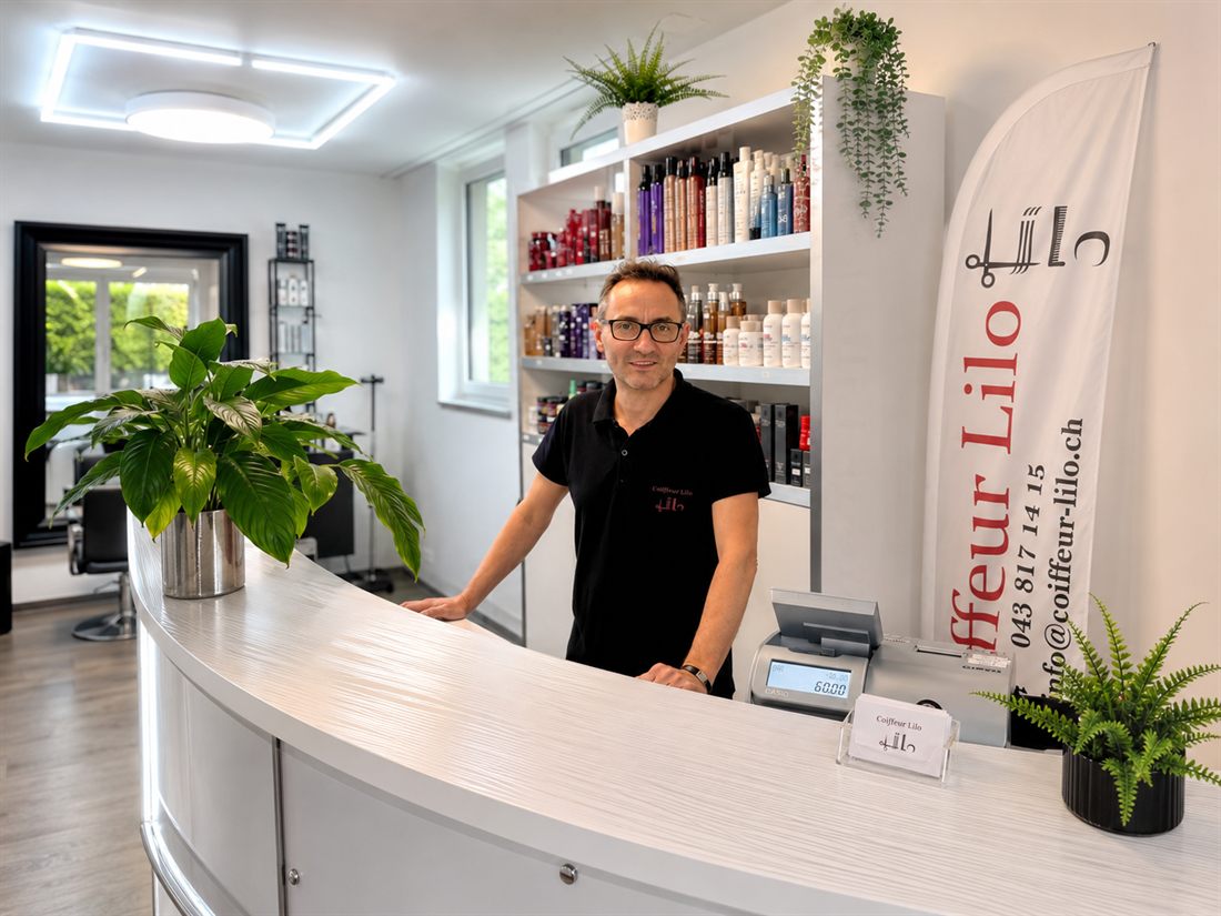 Empfang von Coiffeur Lilo, herzlich und persönlich